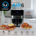 Freidora Sin Aceite De Aire Panel Digital Airfryer Premium 6,5 L Unnic Color Negro Air06 - Image 4
