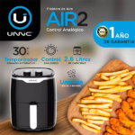 Freidora Electrica Sin Aceite De Aire 2,6lts Unnic