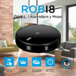 Unnic UC-SRTG8 aspiradora robot inteligente mopa auto carga control color negro