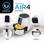 Freidora Sin Aceite Electrica De Aire Horno Digital Unnic 4l - Image 4
